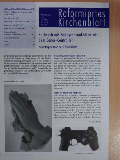 Balázs Németh - Reformiertes kirchenblatt April 2013 [antikvár]