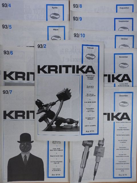 Almási Miklós - Kritika 1993. (nem teljes évfolyam) [antikvár]