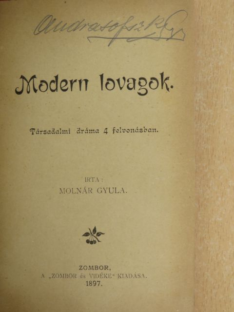 Molnár Gyula - Modern lovagok [antikvár]
