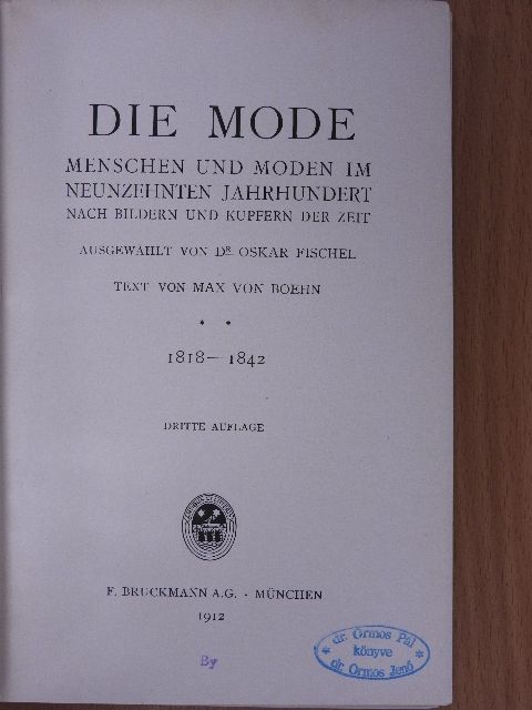 Max von Boehn - Die Mode II. [antikvár]