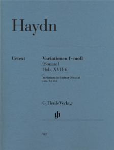 HAYDN J. - VARIATIONEN f-MOLL (SONATE) HOB. XVII:6 FÜR KLAVIER URTEXT (SONJA GERLACH)