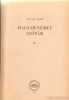 Magyar-Német szótár I-II. kötet [antikvár]