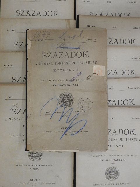 Dr. Károlyi Árpád - Századok 1877. január-deczember [antikvár]