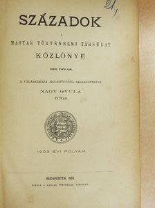 Áldásy Antal - Századok 1903/1-10. [antikvár]