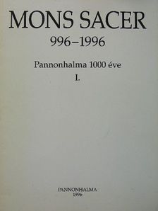 Mons Sacer 996-1996 I. melléklet [antikvár]