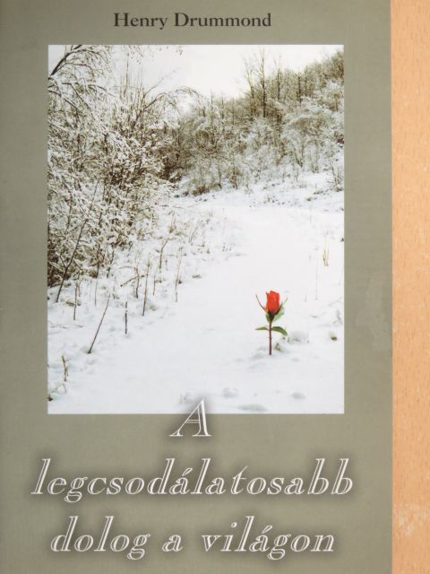 Henry Drummond - A legcsodálatosabb dolog a világon [antikvár]