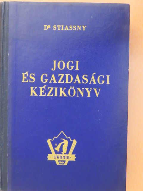 Jogi és gazdasági kézikönyv III. [antikvár]