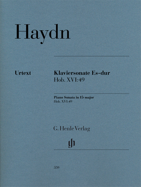 HAYDN J. - KLAVIERSONATE ES-DUR HOB.XVI:49 (FEDER-THEOPOLD) URTEXT