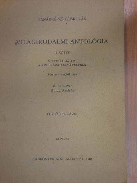 Balzac - Világirodalmi antológia II. [antikvár]