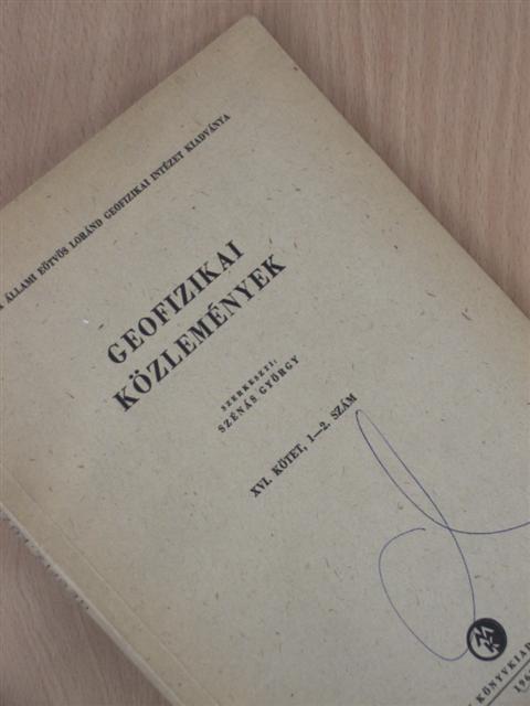 Ádám Antal - Geofizikai Közlemények 1967/1-2. [antikvár]