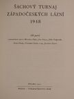 Ing. Jaroslav Sajtar - Sachovy turnaj západoceskych lázní 1948 [antikvár]