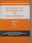 Ács Vilmos - Meliorációs információk és közlemények 1973. Különszám [antikvár]