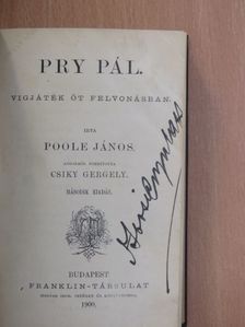 Augier - Pry Pál/A sevillai borbély vagy haszontalan elővigyázat/Nézd meg az anyját/Aesopus/A bürök [antikvár]
