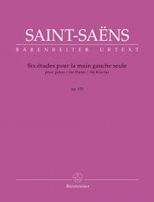 SAINT -SAENS - SIX ÉTUDES POUR LA MAIN GAUCHE SEULE POUR PIANO (HAT ETŰD BAL KÉZRE) OP. 135