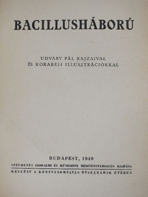 Dr. Müller Vilmos - Bacillusháború [antikvár]
