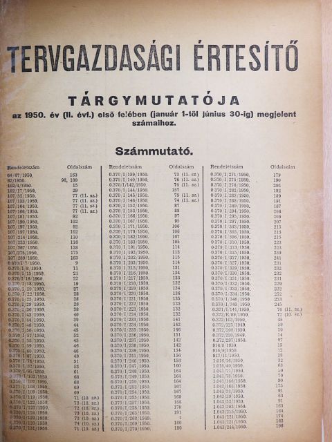Vas Zoltán - Tervgazdasági Értesítő 1950. (nem teljes évfolyam) [antikvár]