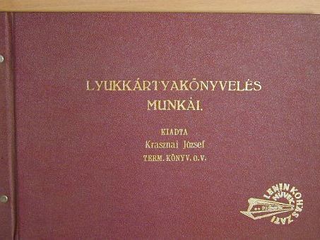 Krasznai József - Lyukkártyakönyvelés munkái [antikvár]