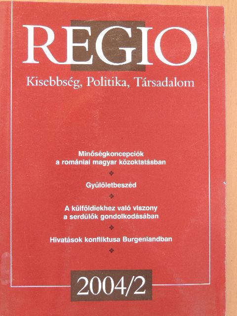 A. Gergely András - Regio 2004/2. [antikvár]