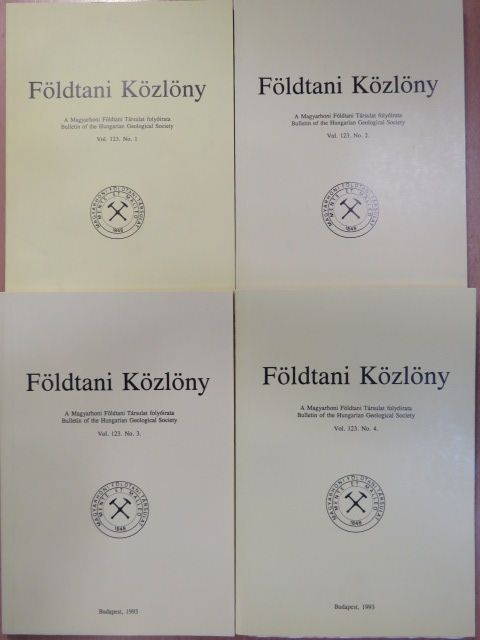 Andó József - Földtani Közlöny 1993/1-4. [antikvár]