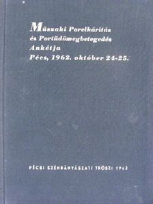 Pataki Mihály - Műszaki porelhárítás és portüdőmegbetegedés ankétja [antikvár]