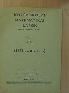 Gaál István - Középiskolai matematikai lapok 1968/8-9. [antikvár]