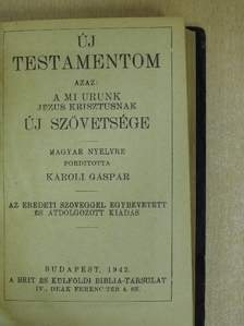 Új Testamentom/A Zsoltárok könyve [antikvár]