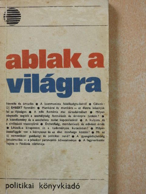 Gabriela Dolgu - Ablak a világra [antikvár]