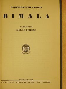 Rabindranath Tagore - Bimala [antikvár]