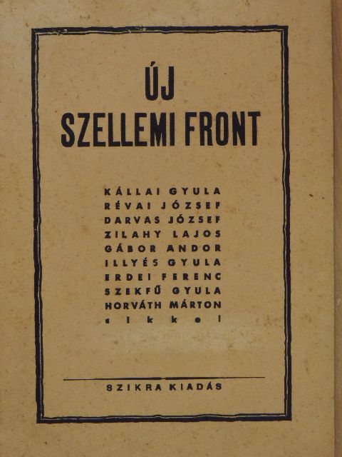 Darvas József - Új szellemi front [antikvár]