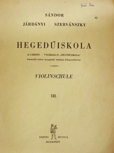 Járdányi Pál - Hegedűiskola III. [antikvár]