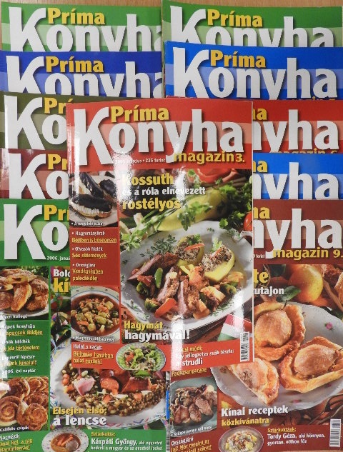 Lakat Zoltánné - Príma Konyha Magazin  2005-2006. (vegyes számok) (12 db) [antikvár]