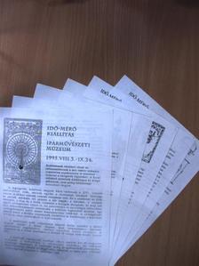 6 db katalógus az 1995-ös idő-mérő kiállításhoz [antikvár]