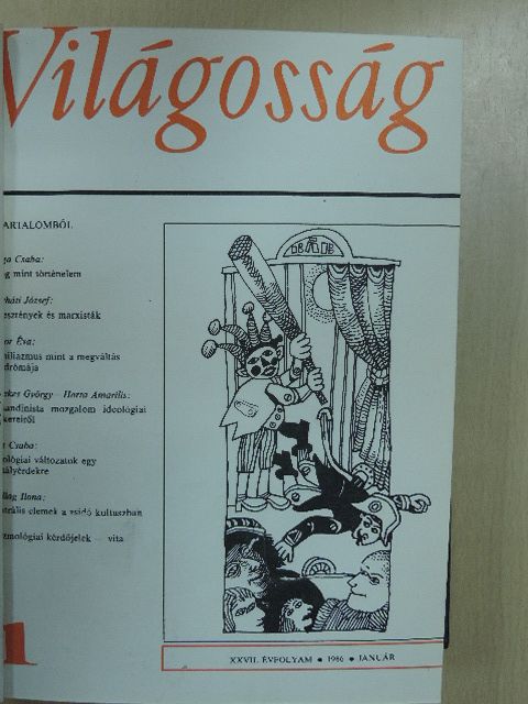 Berzsenyi Dániel - Világosság 1986. január-december [antikvár]