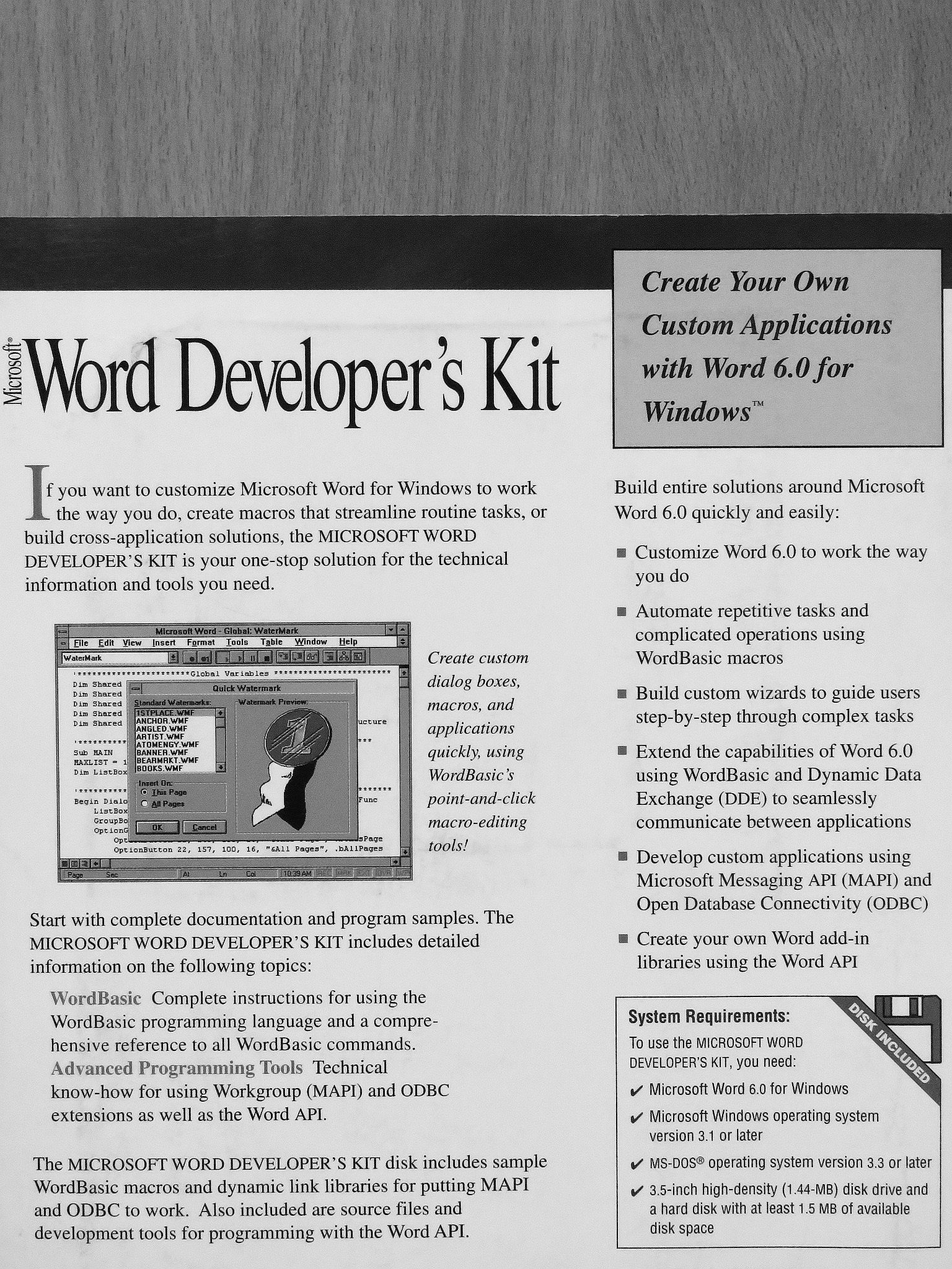 Microsoft Word Developer's Kit [antikvár]