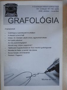 Grafológia 2008. október-november [antikvár]