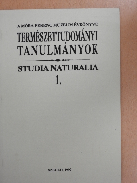 Bátyai Jenőné - Természettudományi tanulmányok 1. [antikvár]