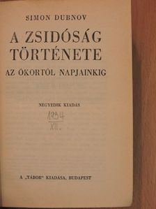 Simon Dubnov - A zsidóság története [antikvár]