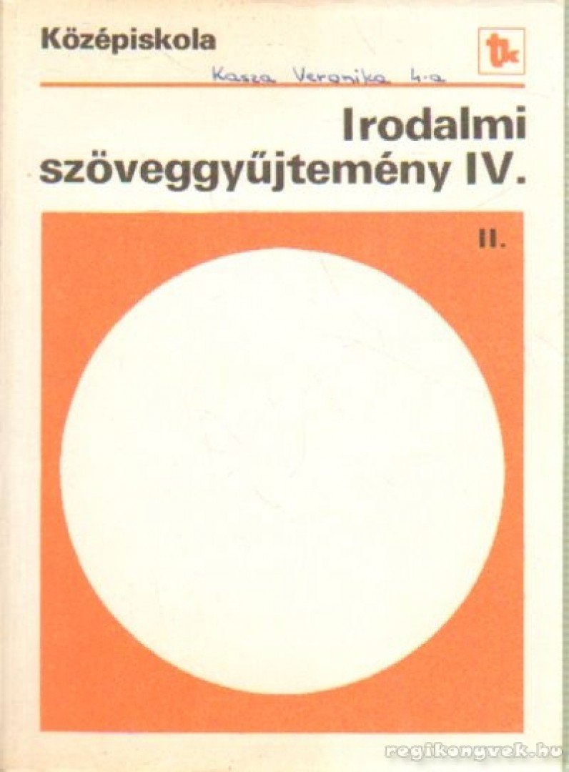 Madocsai László - Irodalmi szöveggyűjtemény a 20. század magyar irodalmából a középiskolák IV. osztálya számára I. [antikvár]