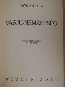 Kós Károly - Varju-nemzetség [antikvár]