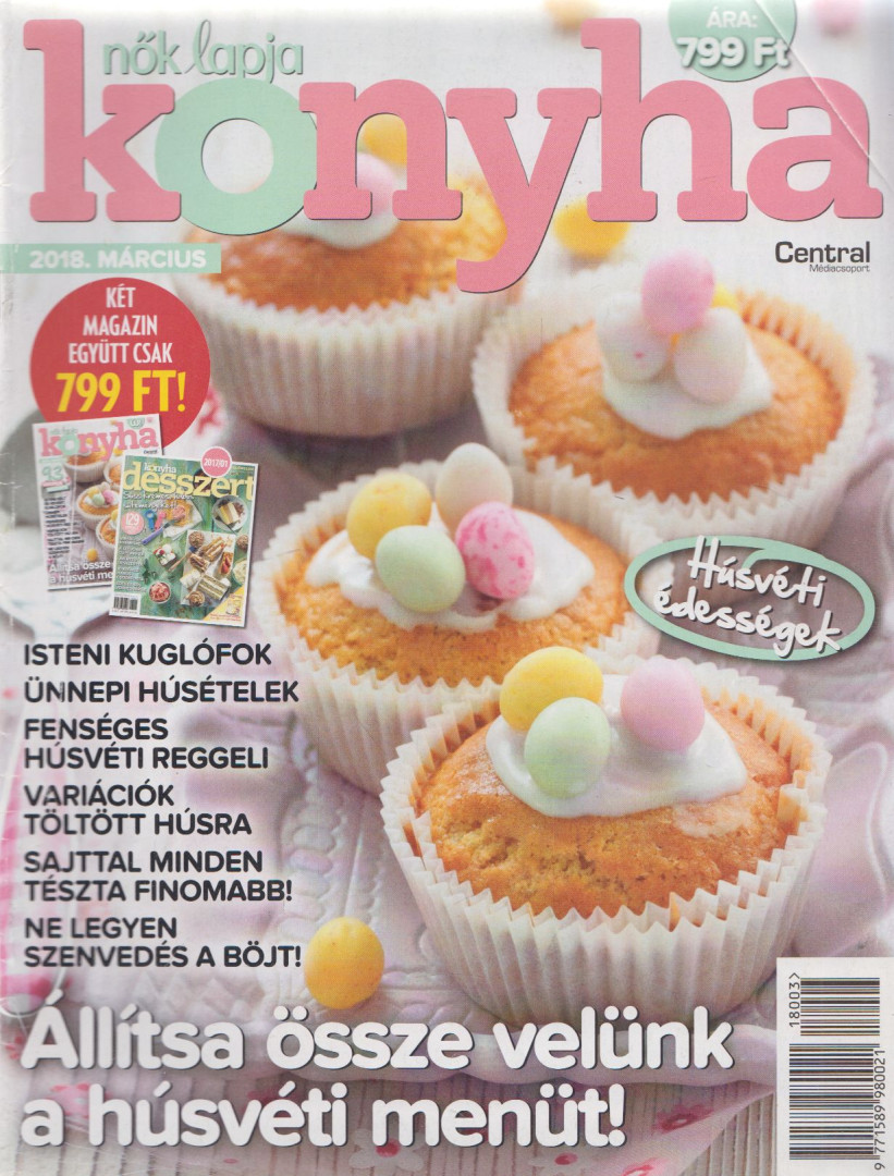 Kajári Zsófia - Nők Lapja Konyha 2018. Március [antikvár]