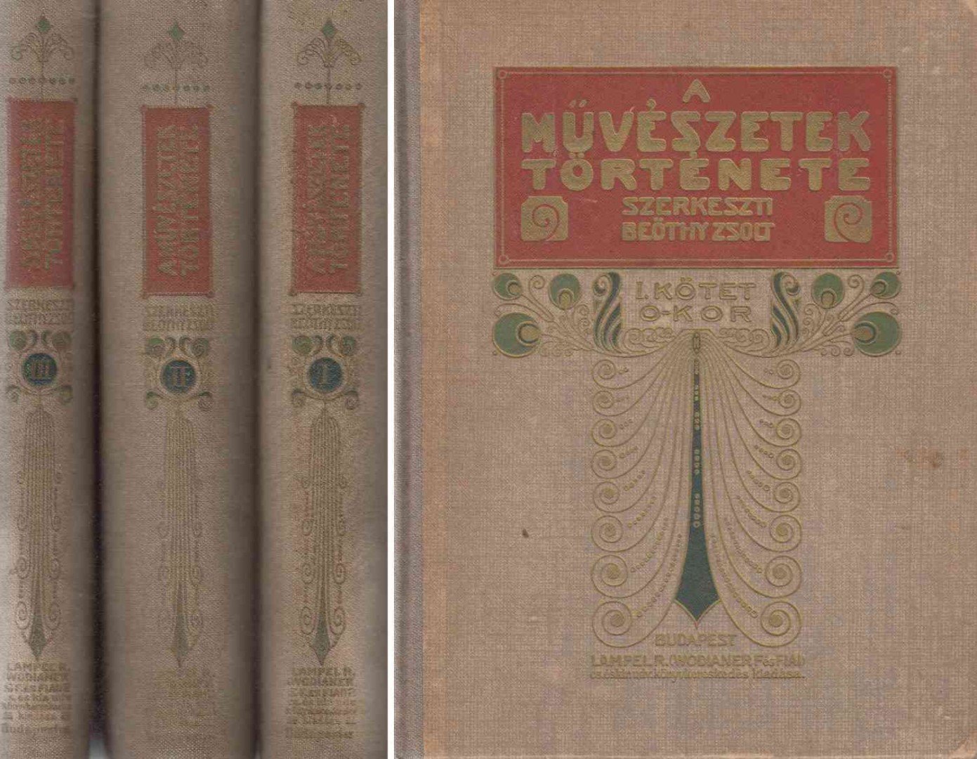 BEÖTHY ZSOLT (SZERK.) - A művészetek története I–III. [antikvár]