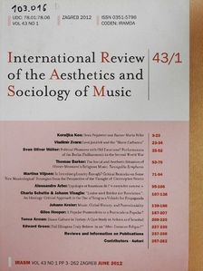 Edward Green - International Review of the Aesthetics and Sociology of Music - June 2012 [antikvár]