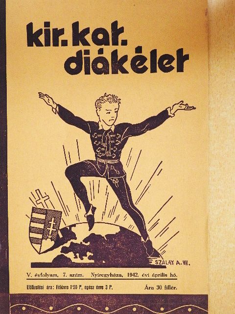 Kir. Kat. Diákélet 1942. április [antikvár]