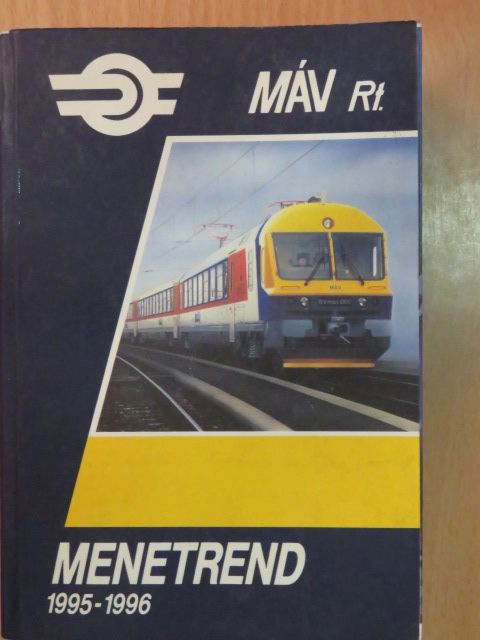 Hivatalos menetrend 1995-1996 [antikvár]