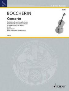 BOCCHERINI - CONCERTO FOR VIOLONCELLO AND STRINGORCHESTRA D MAJOR G 479, PIANO REDUCTION (LEBERMANN)
