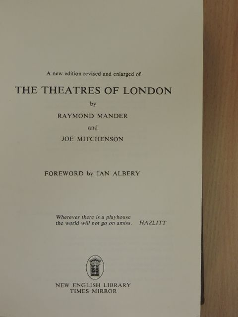 Joe Mitchenson - The Theatres of London [antikvár]