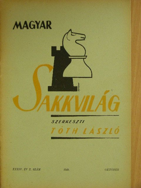 Barcza Gedeon - Magyar Sakkvilág 1949. október [antikvár]
