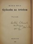 Mária Béla - Győzzön az értelem (dedikált, számozott példány) [antikvár]