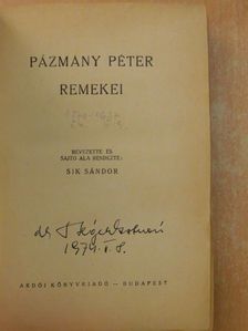 Pázmány Péter - Pázmány Péter remekei [antikvár]