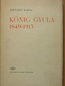 Szénássy Barna - Kőnig Gyula [antikvár]